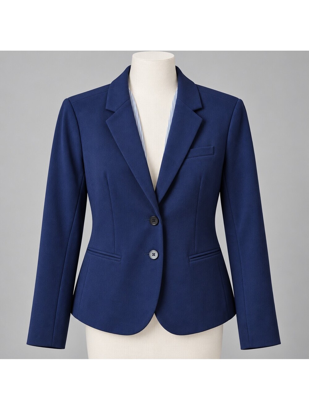 J.Crew Navy Blue Women's Suit Jacket Blazer XL 12-4 compare measurements